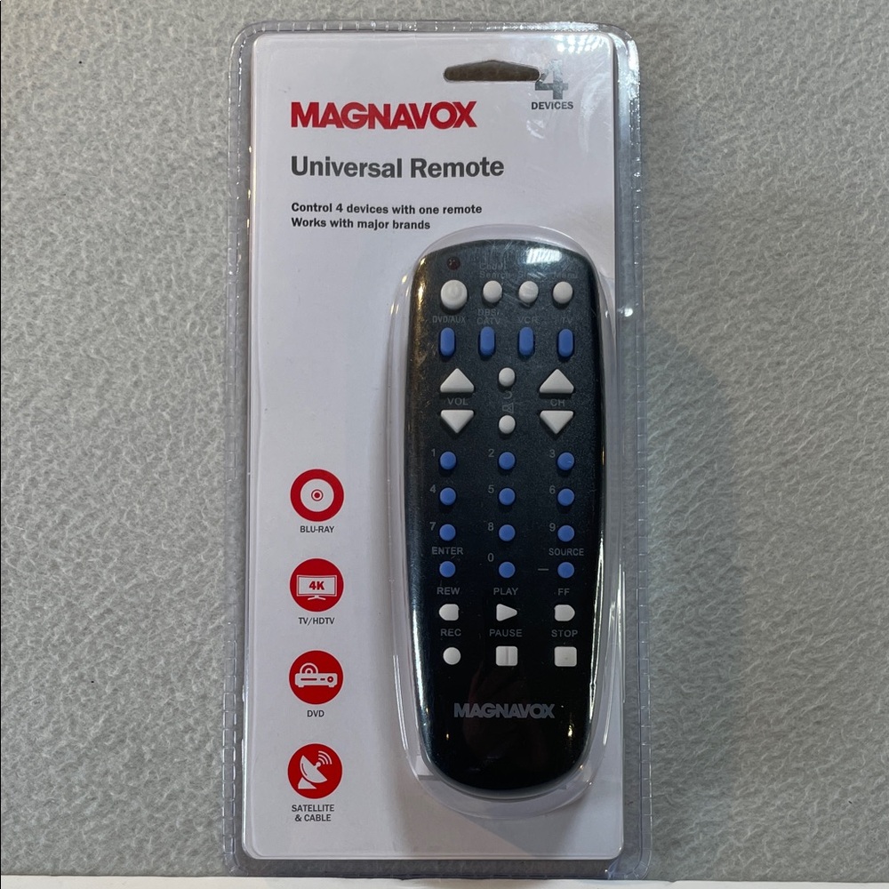 Magnavox Universal Remote (4) Devices Model# MC345 NEW Sealed!